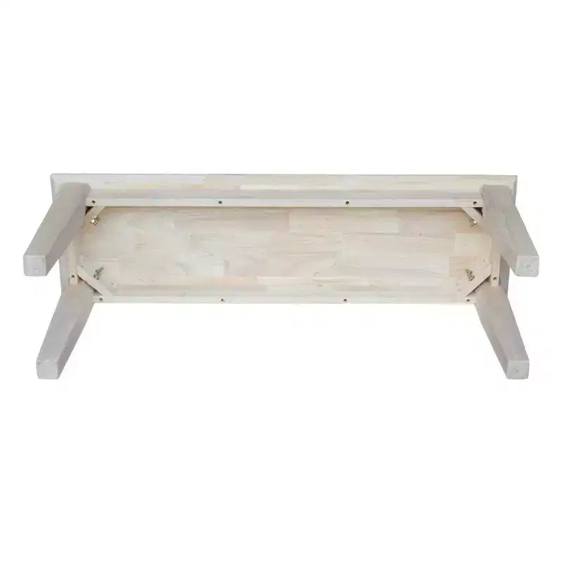 Panca da ingresso in legno massello per soggiorno, corridoio e sala da pranzo, 47 Inch