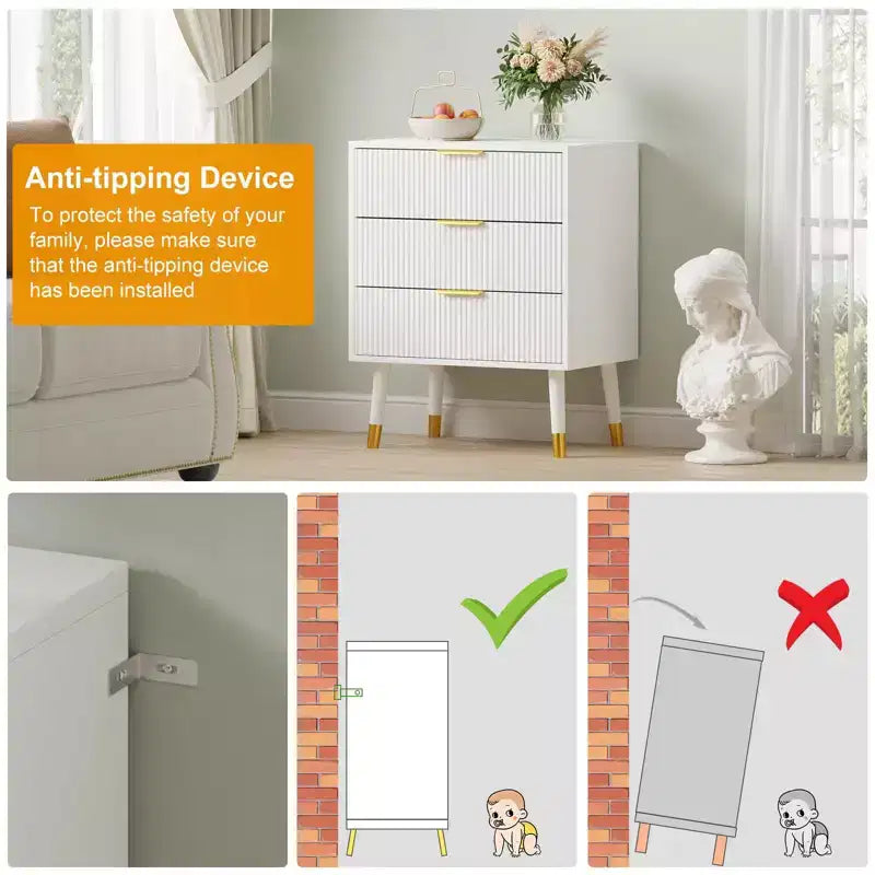 4 Drawer Dresser for Bedroom, Modern Closet Dressers Chest of Drawers
