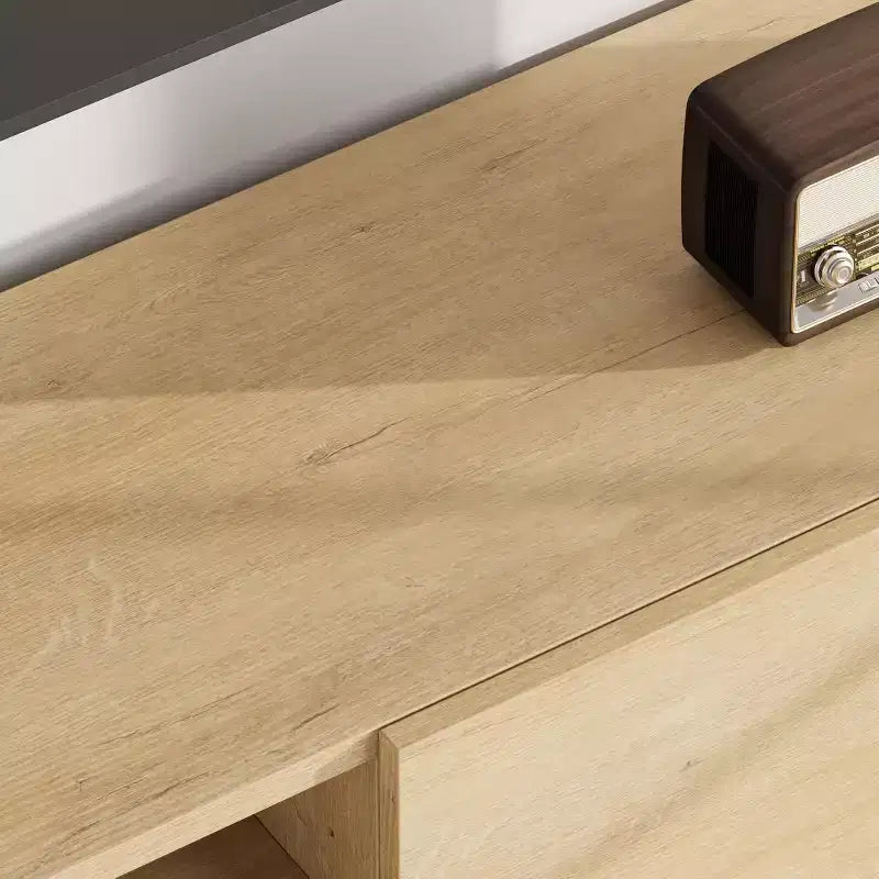TV Stand for 80 Inch, Modern Entertainment Center with 2 Drawers