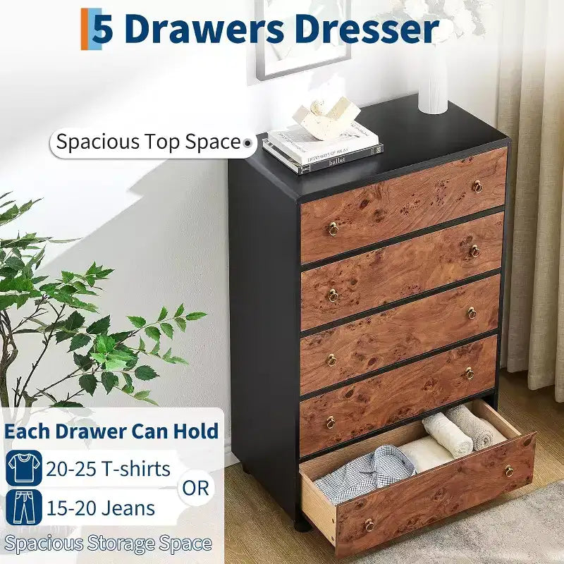 Modern Chest of Drawers, Drawers Dresser with Large Storage