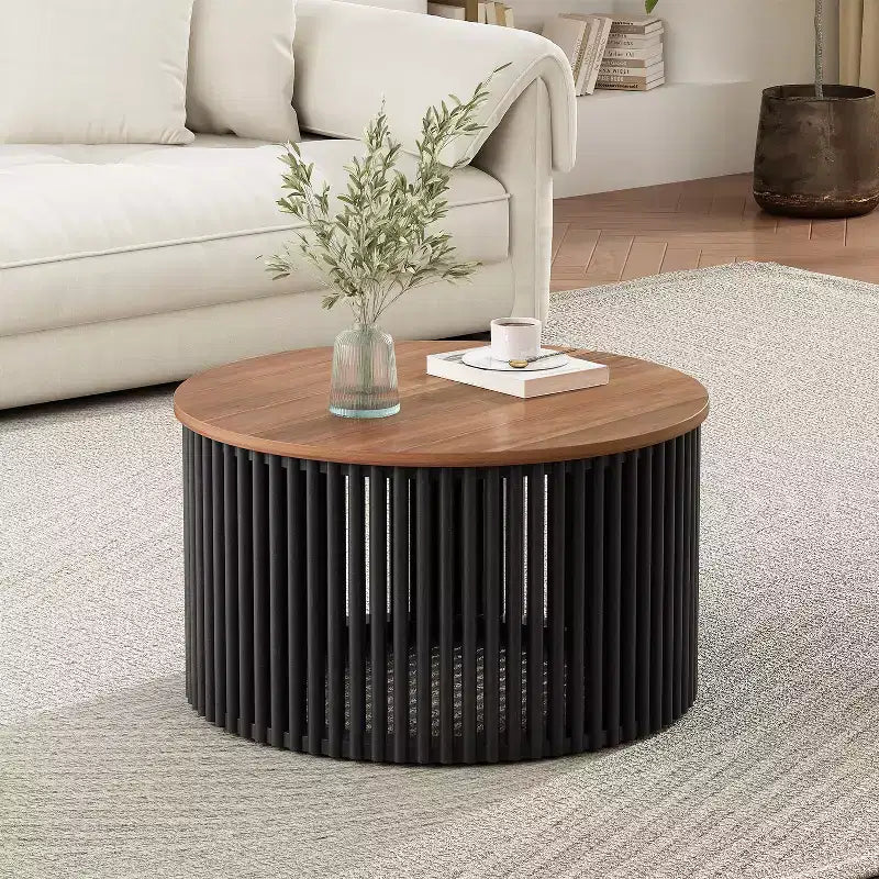 Round Wooden Coffee Table