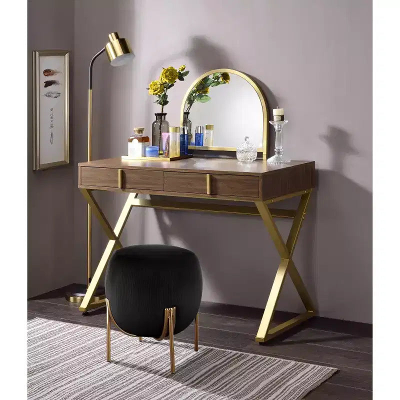 Toeletta moderna con specchio e luci LED regolabili