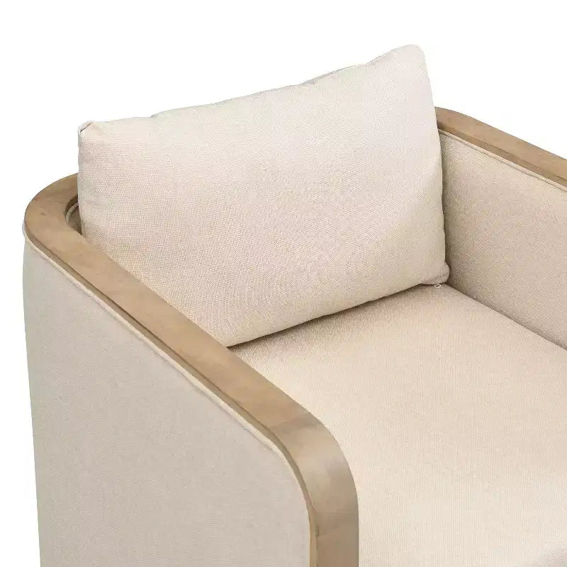 Modern Rubberwood Upholstered Dining Chairs