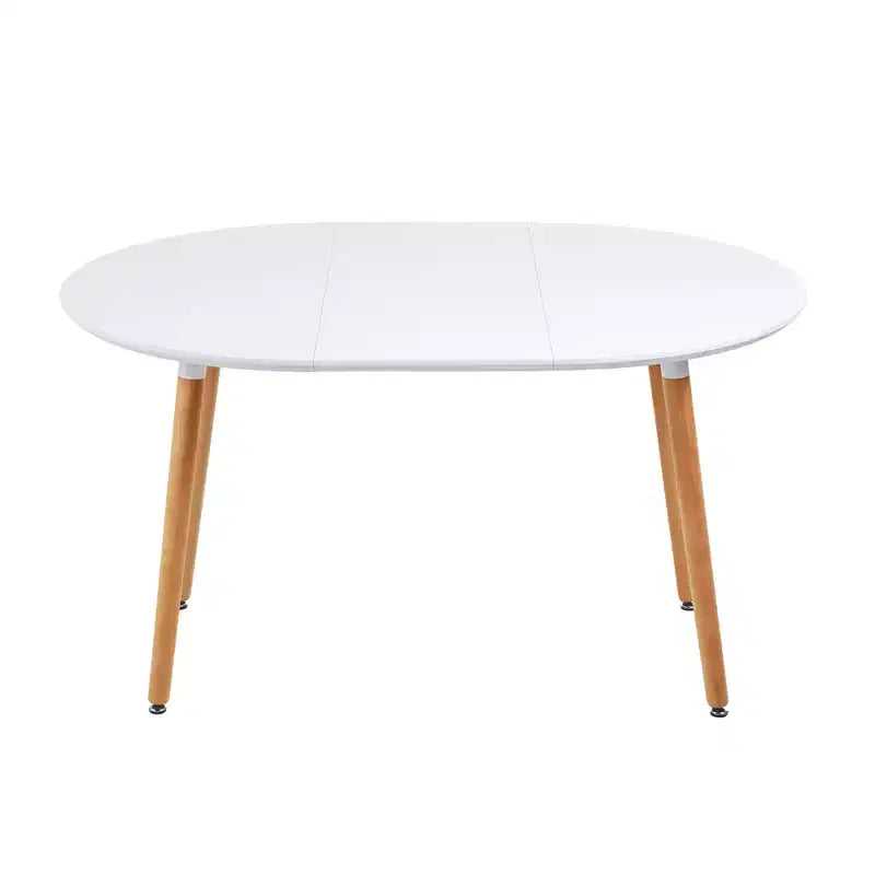 Tavolo da pranzo allungabile con gambe in legno e piano in MDF