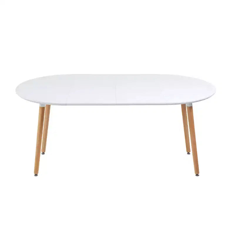 Tavolo da pranzo allungabile con gambe in legno e piano in MDF