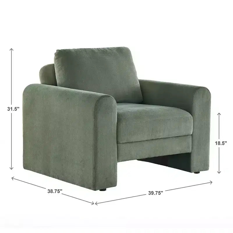 Poltrona decorativa con braccioli