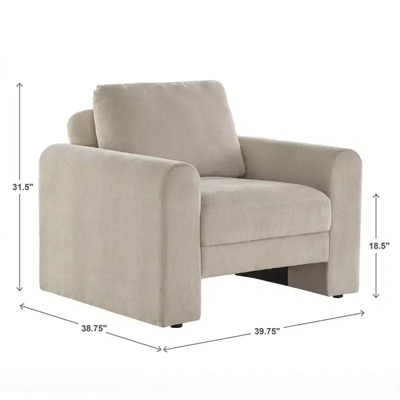 Poltrona decorativa con braccioli