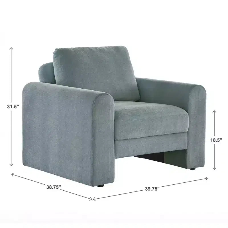 Poltrona decorativa con braccioli