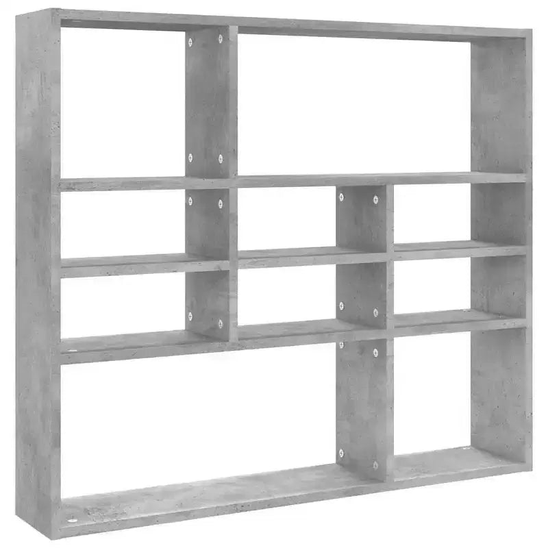 Wall Shelf Concrete Grey Engineered Wood Medium Wall Mounted