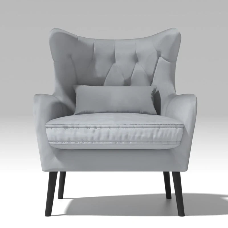 Velvet Accent Chair Comfy Oversized Reading For Living Room(Set of 2)
