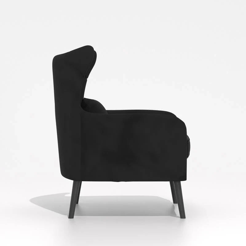 Velvet Accent Chair Comfy Oversized Reading For Living Room(Set of 2)