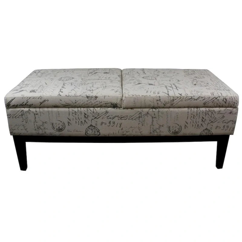 19.5H Old World Dual Lift Storage Bench