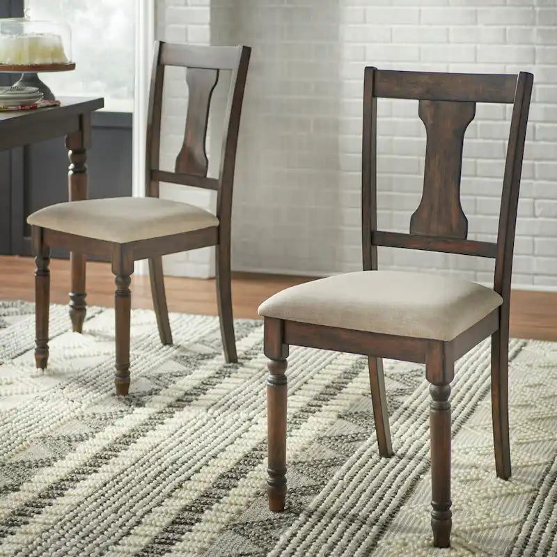 Simple Living Burntwood Dining Chairs (Set of 2)
