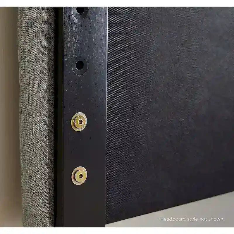 Testiera nera in legno moderna per letto queen size