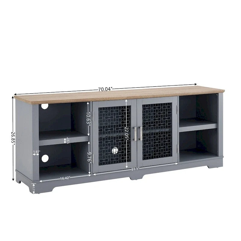 Modern Farmhouse TV Media Stand,Large Home Entertainment Console