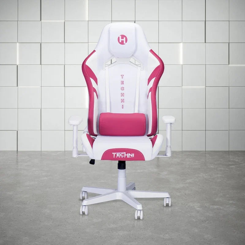 Sedia da gaming con cuscino poggiatesta integrato