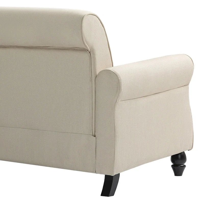 Modern 73 Nailhead Trim Loveseat Sofa