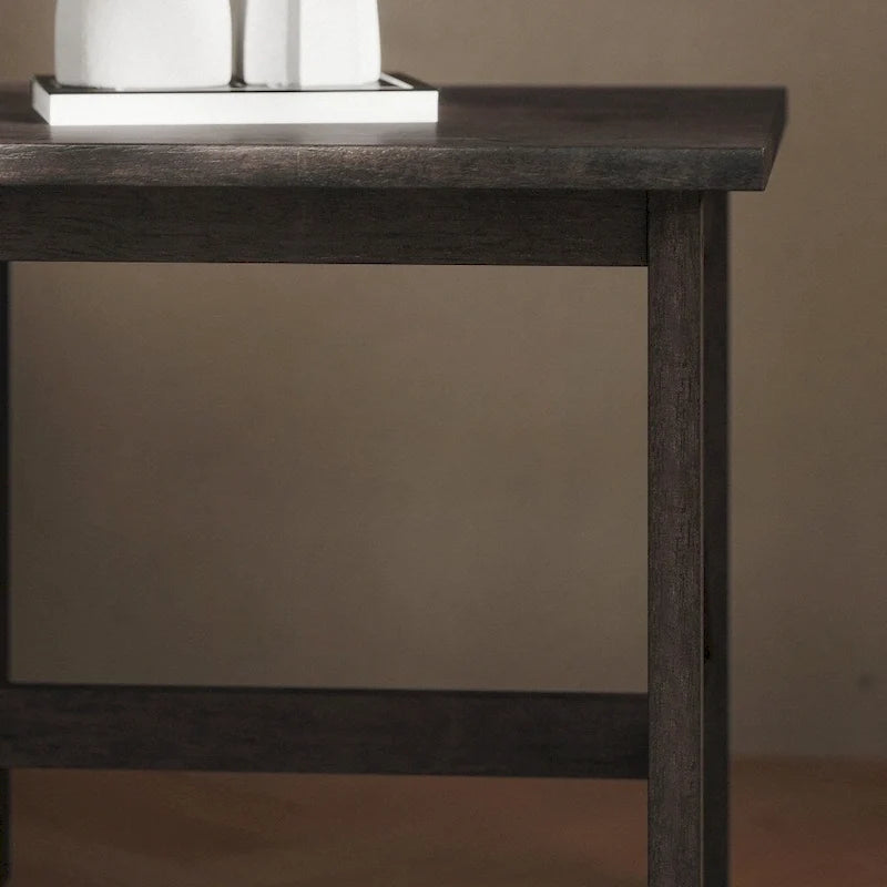 Solid Wood Traditional Farmhouse End Table