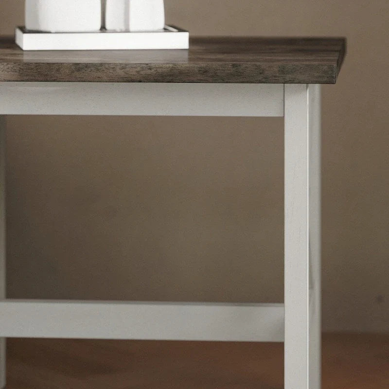 Solid Wood Traditional Farmhouse End Table