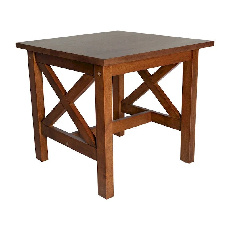 Solid Wood Traditional Farmhouse End Table