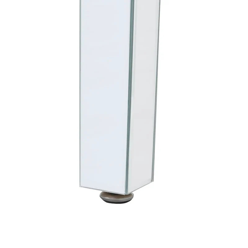 Mirrored Coffee Table with Adjustable Height